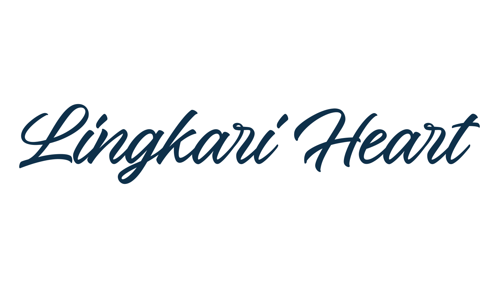 Lingkari Heart, calligraphy font preview