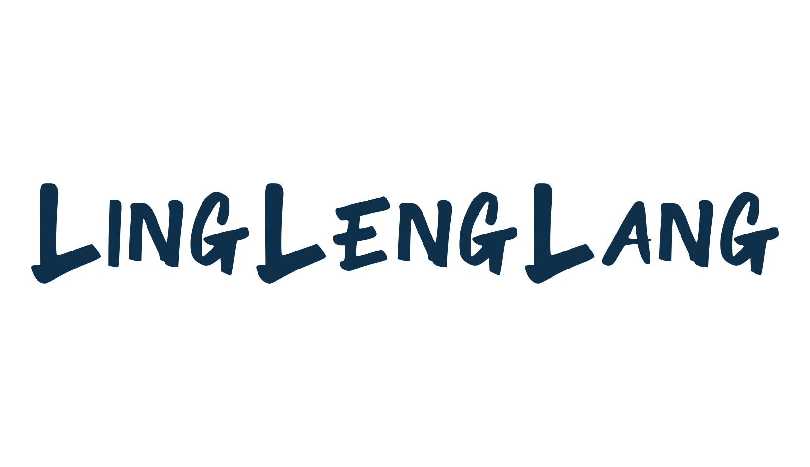 LingLengLang, fancy cartoon decorative comic font preview
