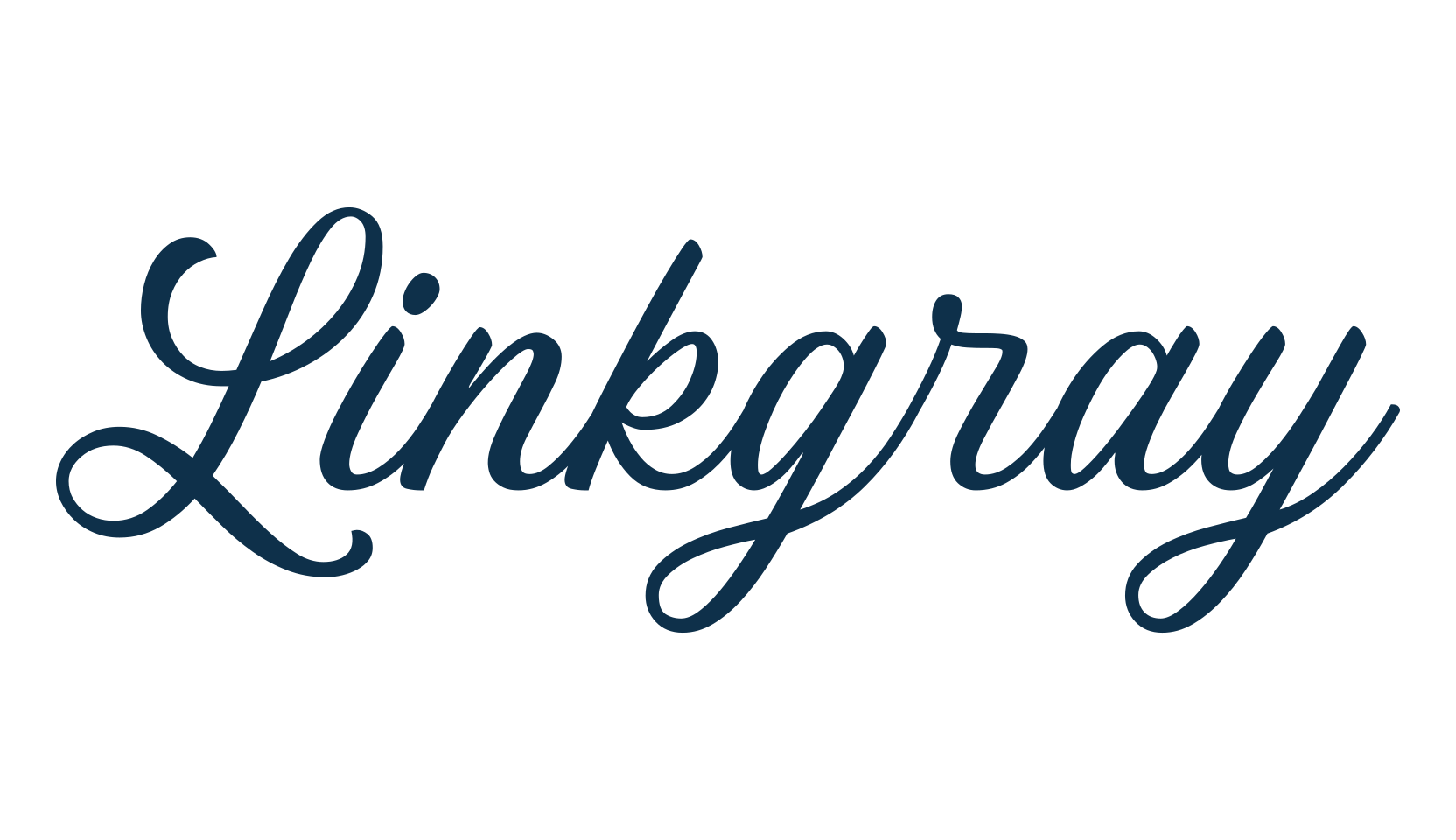 Linkgray, calligraphy font preview