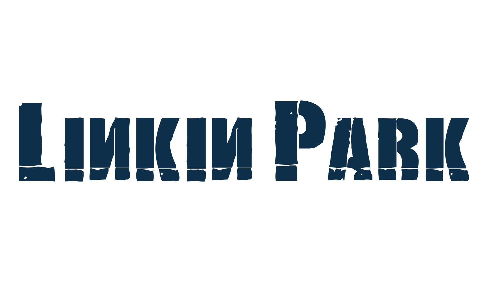Linkin Park, fancy eroded decorative font preview