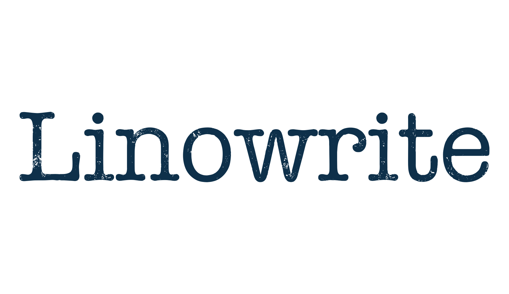 Linowrite, typewriter font preview