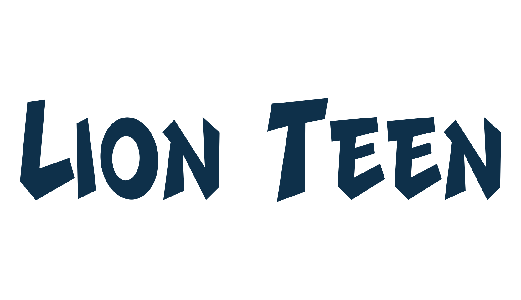 Lion Teen, fancy cartoon decorative font preview