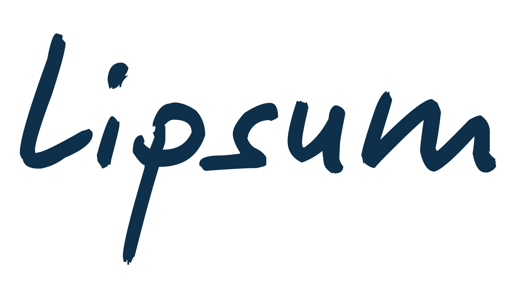 Lipsum, handwriting font preview