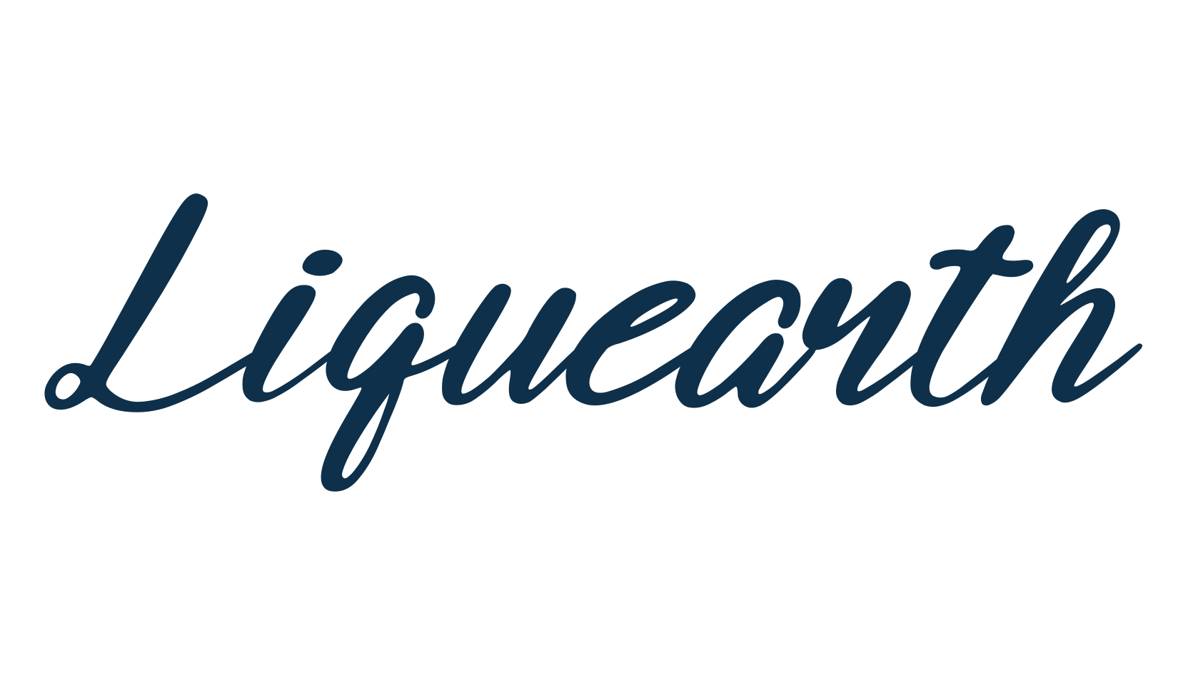 Liquearth, fancy decorative font preview