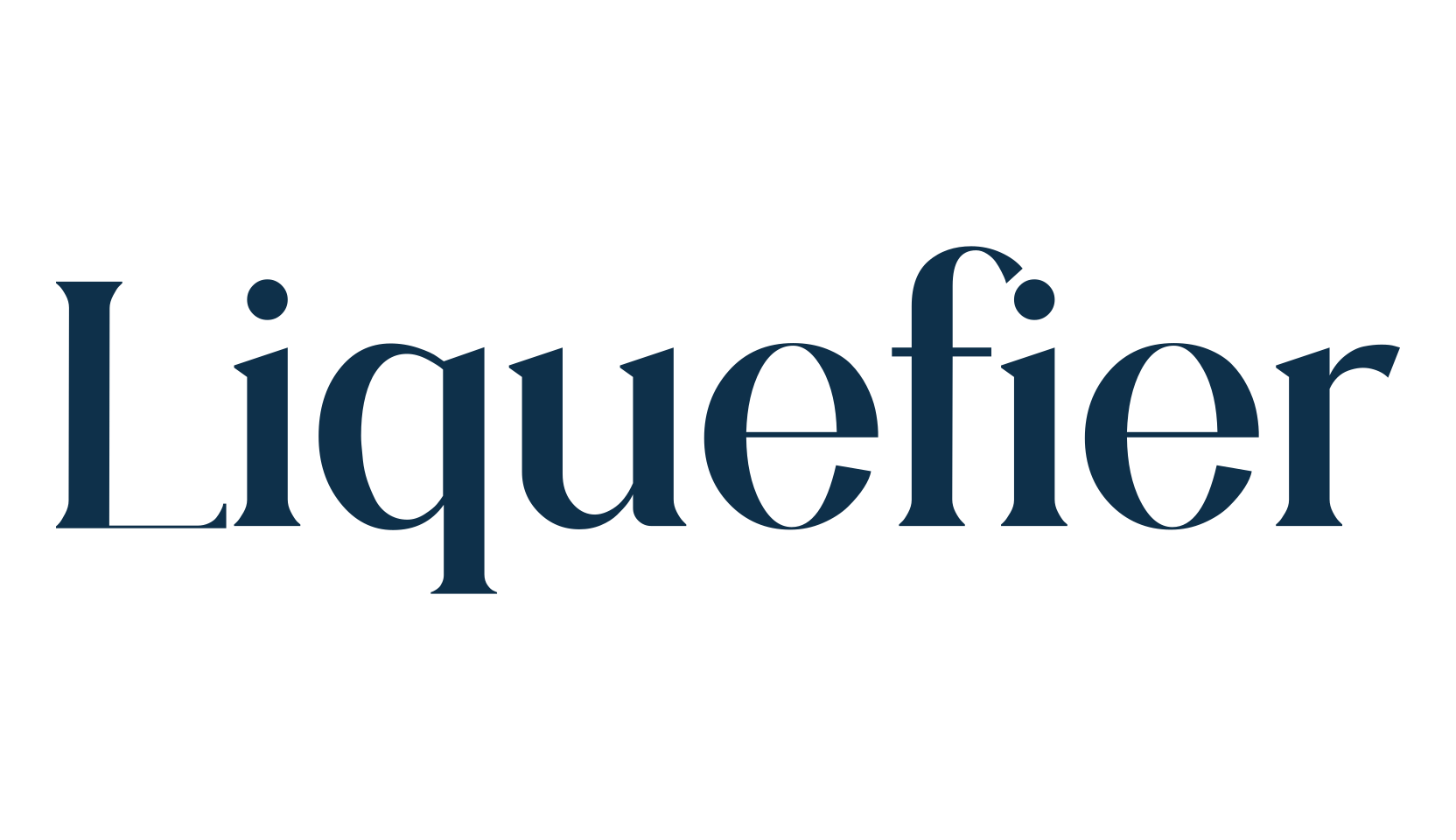 Liquefier, serif font preview