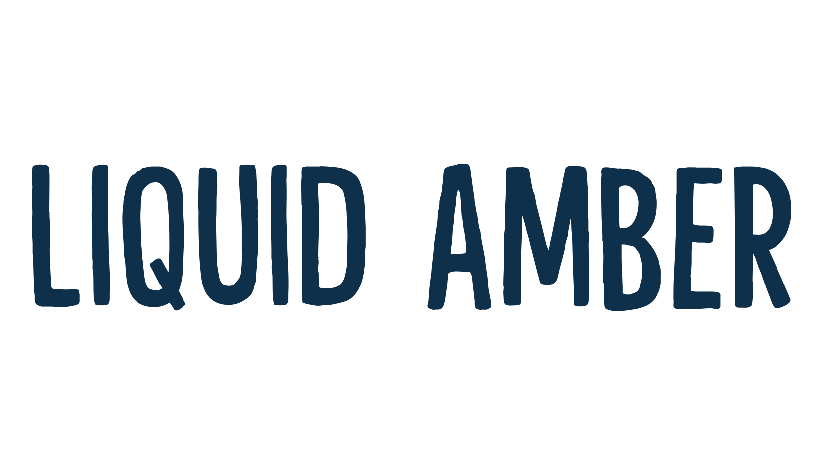 Liquid Amber, various font preview