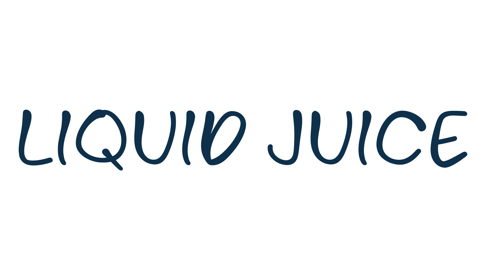 Liquid Juice, handwriting font preview