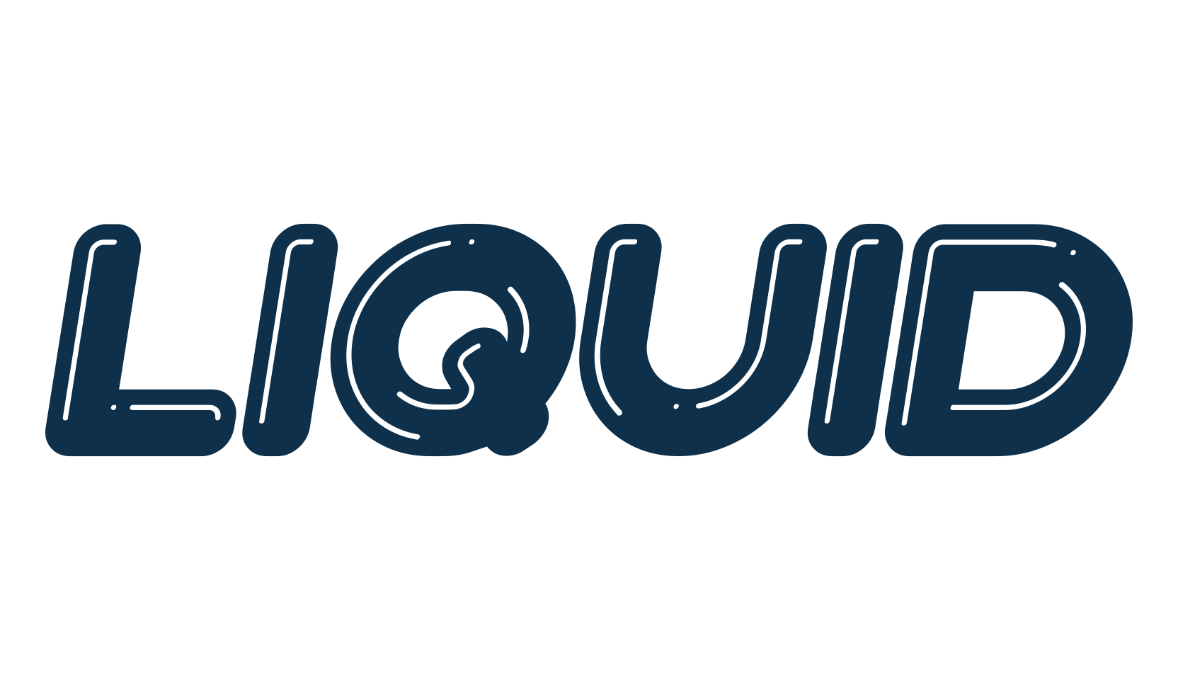 Liquid (liquid), fancy groovy decorative font preview