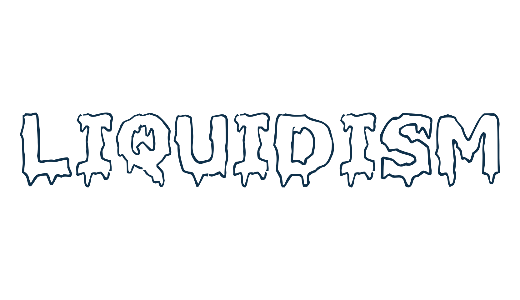 Liquidism, halloween font preview