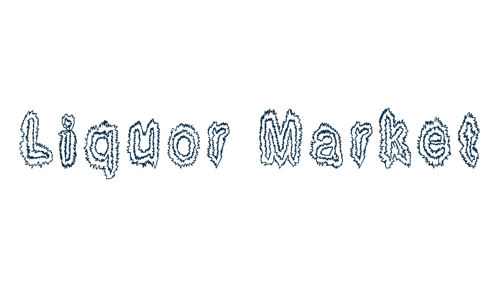 Liquor Market, holiday halloween fancy decorative horror font preview