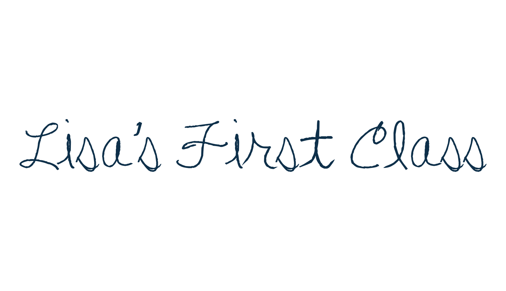Lisa's First Class, script handwritten fancy decorative calligraphy font preview