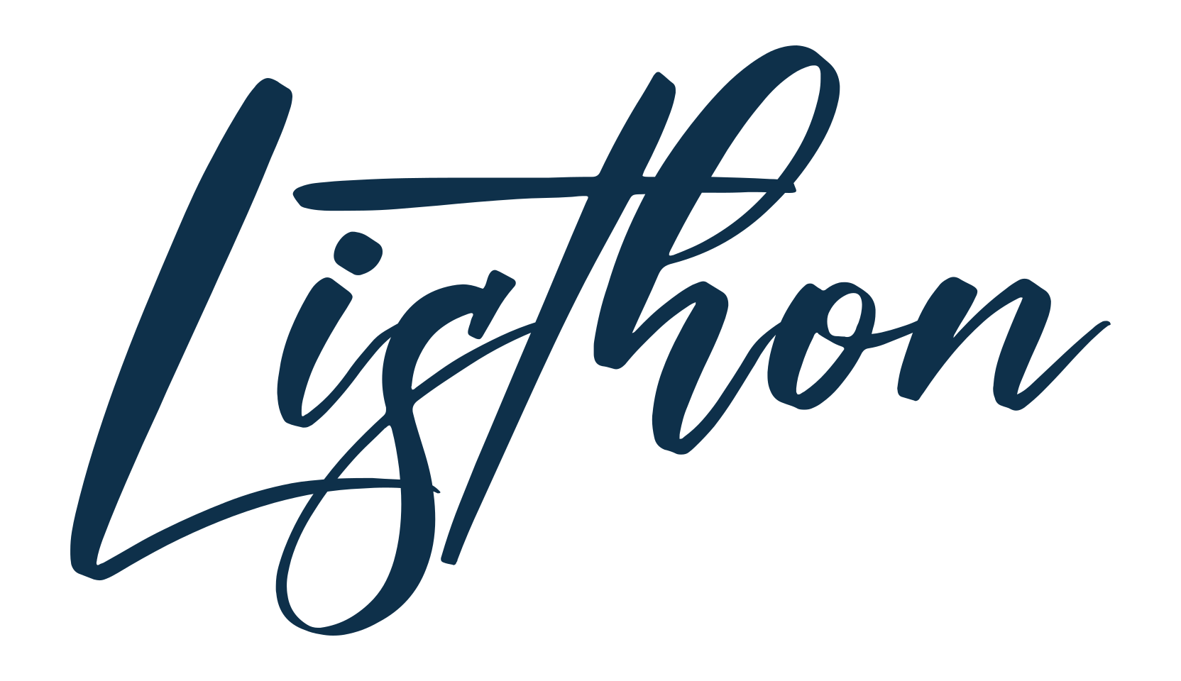 Listhon, script brush fancy decorative calligraphy font preview