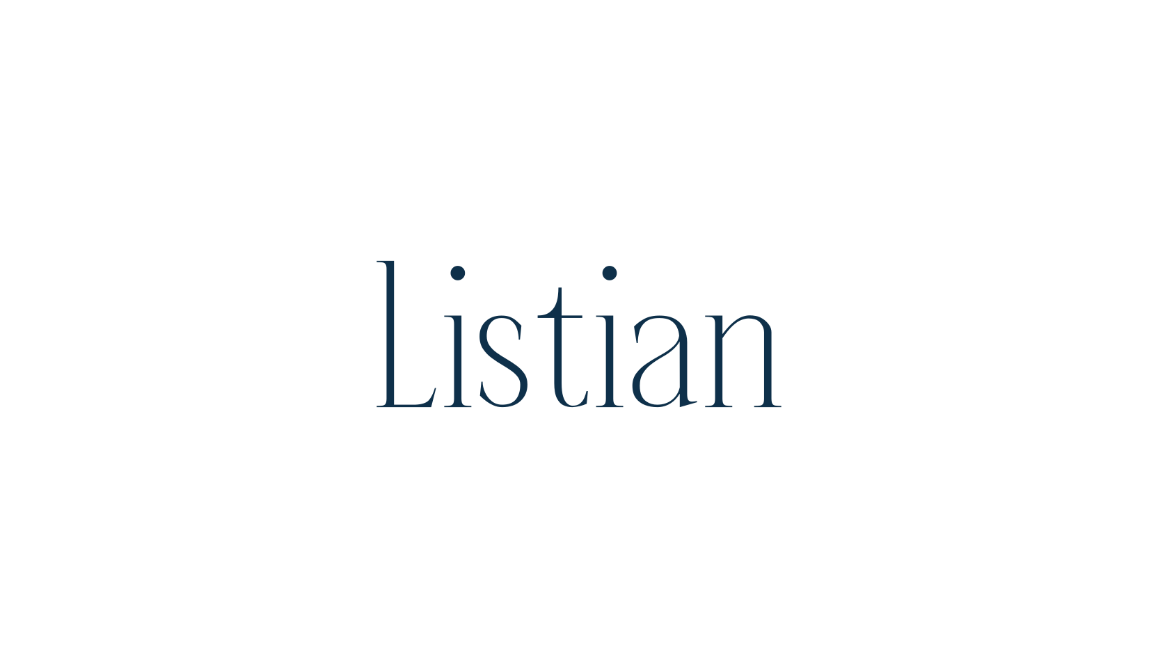 Listian, serif font preview