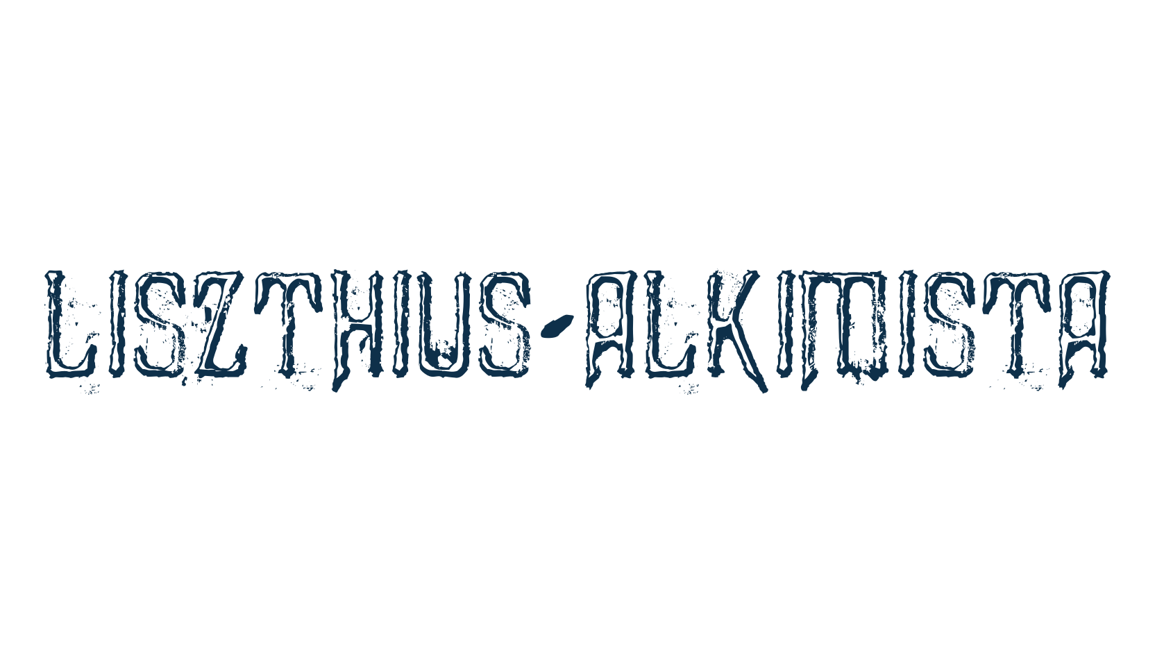 Liszthius-Alkimista, holiday halloween fancy decorative horror font preview
