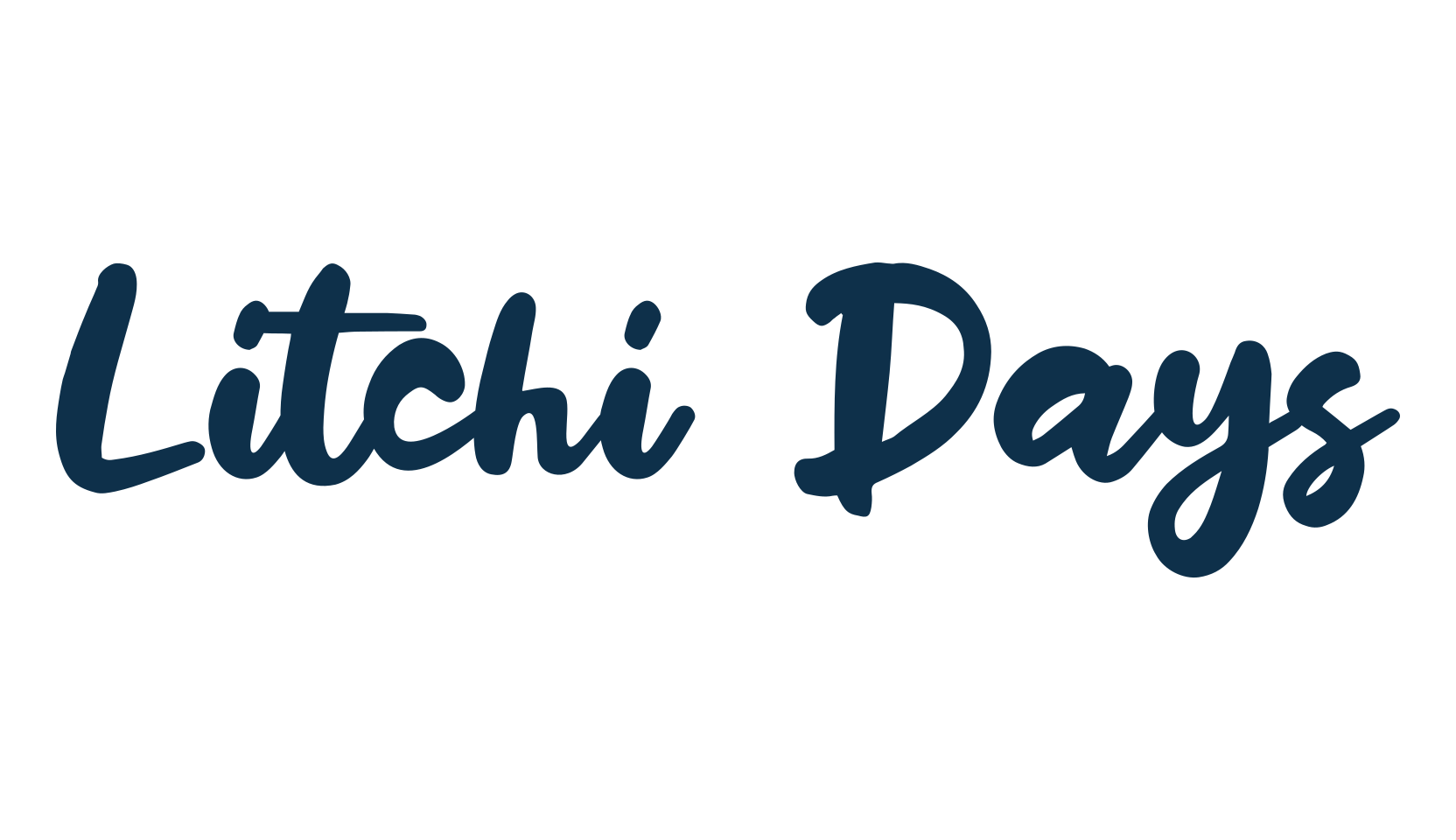Litchi Days, handwriting font preview