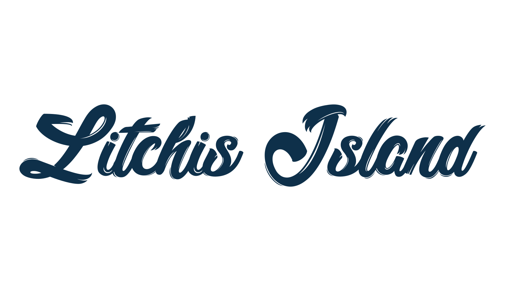Litchis Island, brush font preview