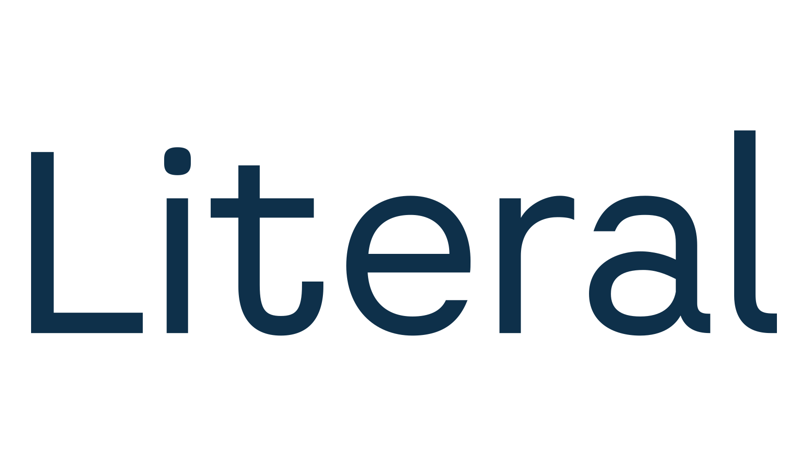 Literal, sans serif font preview