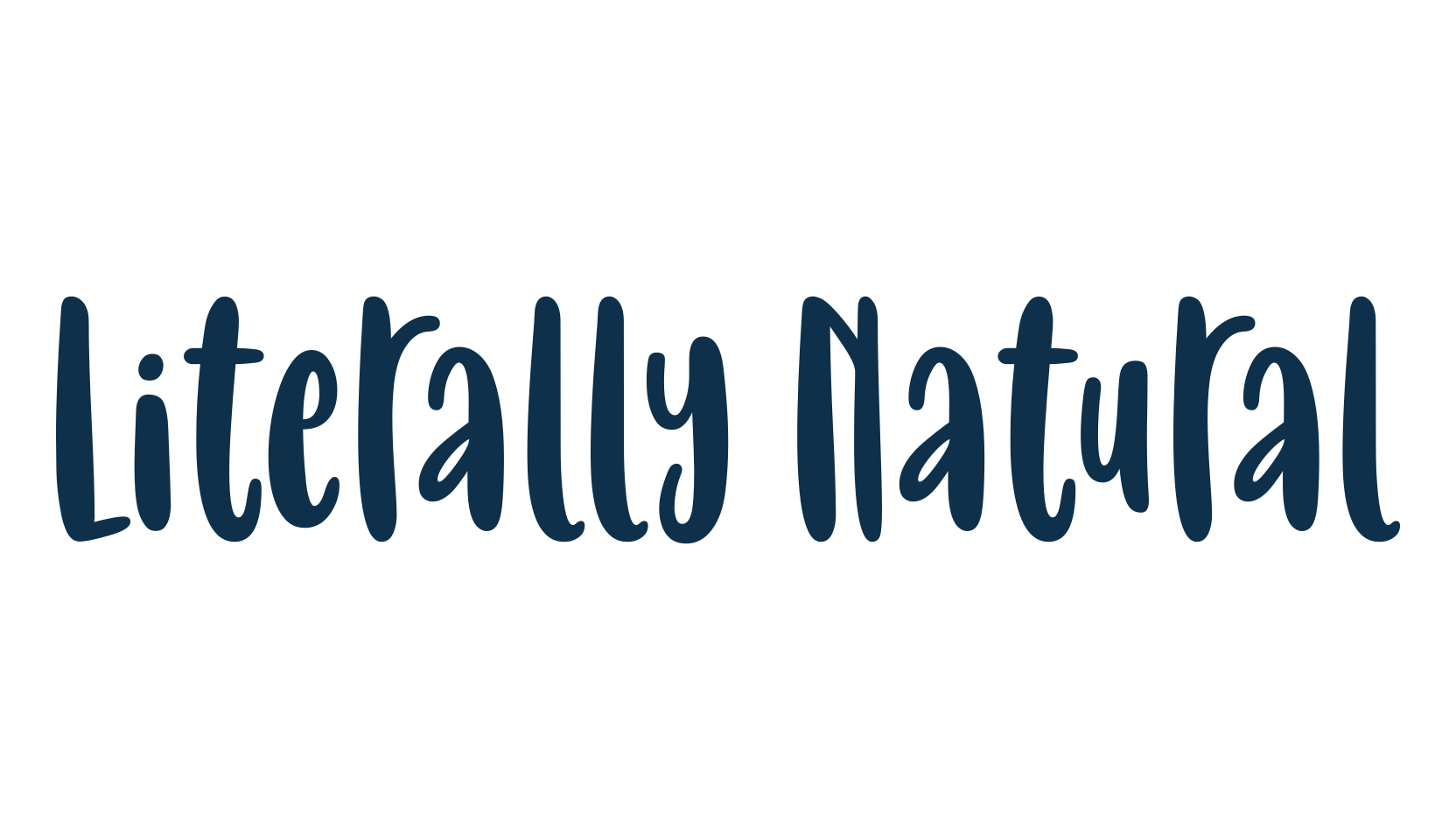 Literally Natural, display market font preview