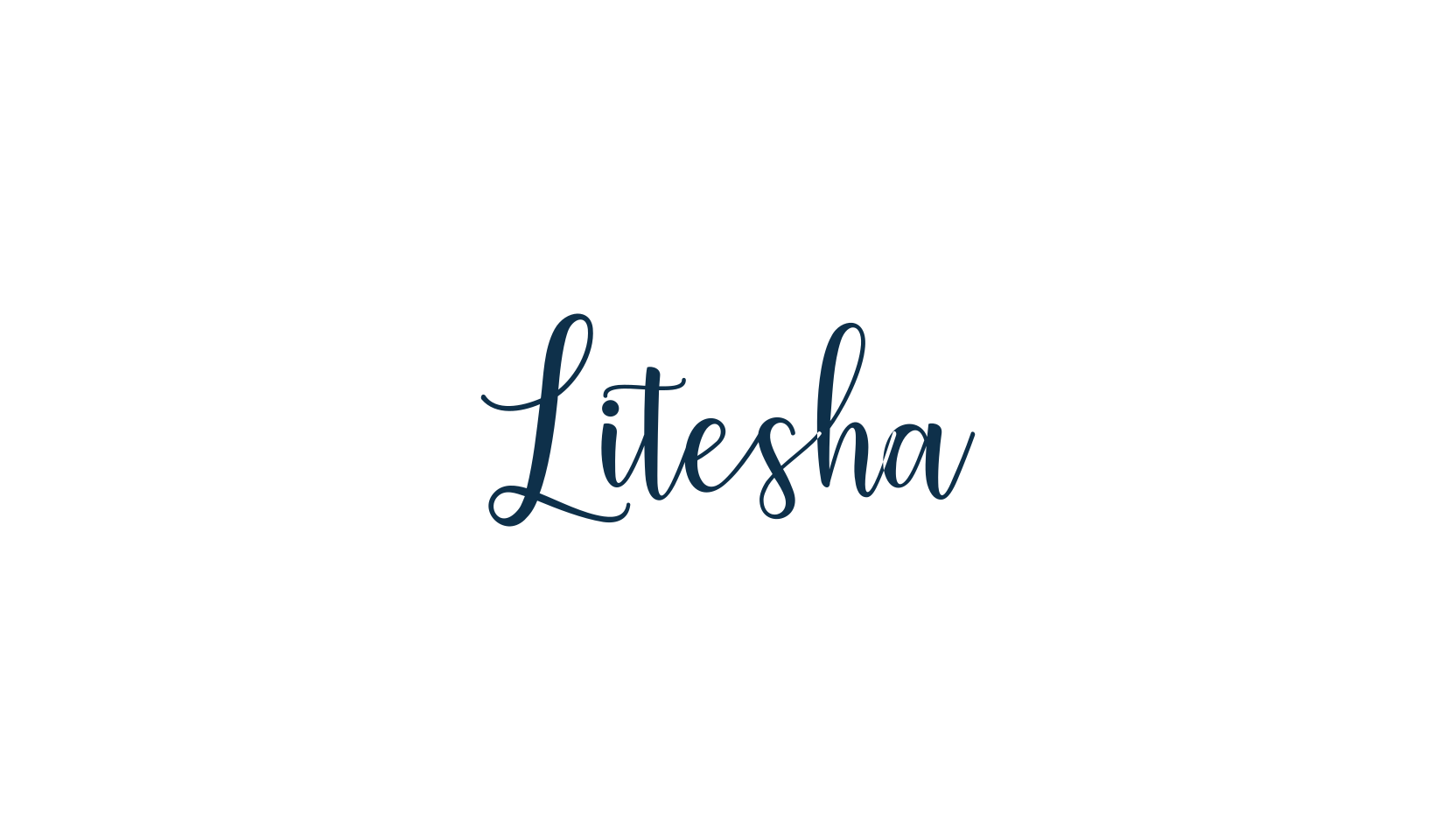 Litesha, script calligraphy fancy decorative font preview