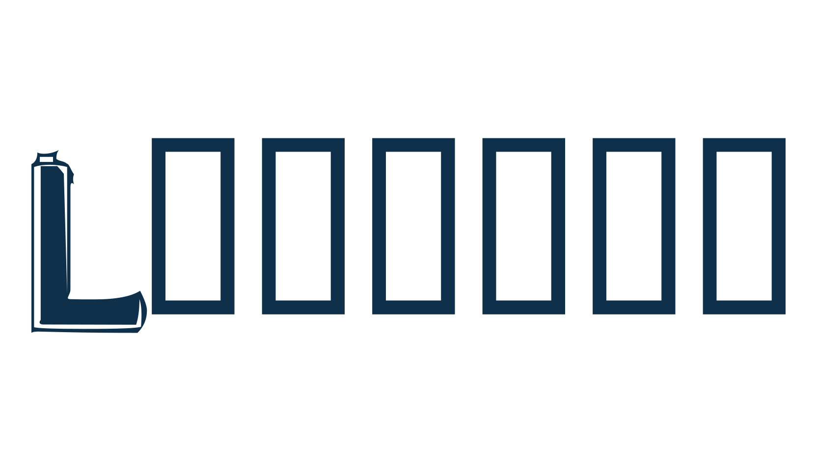 Lithium, distorted font preview