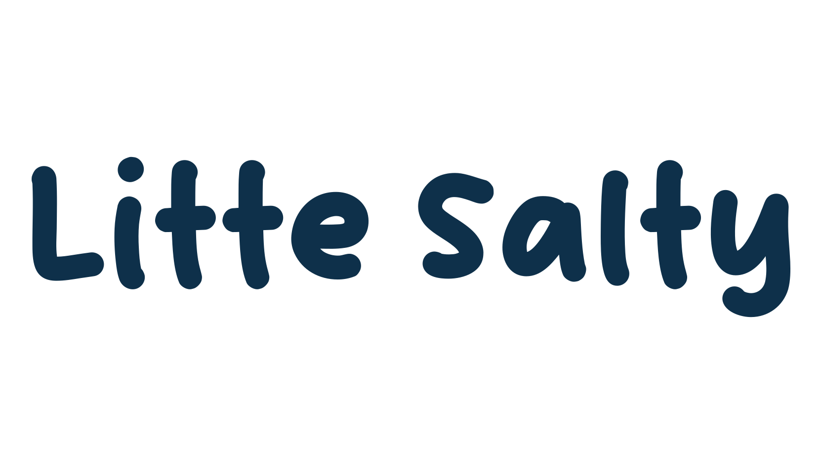 Litte Salty, script handwritten fancy decorative calligraphy font preview