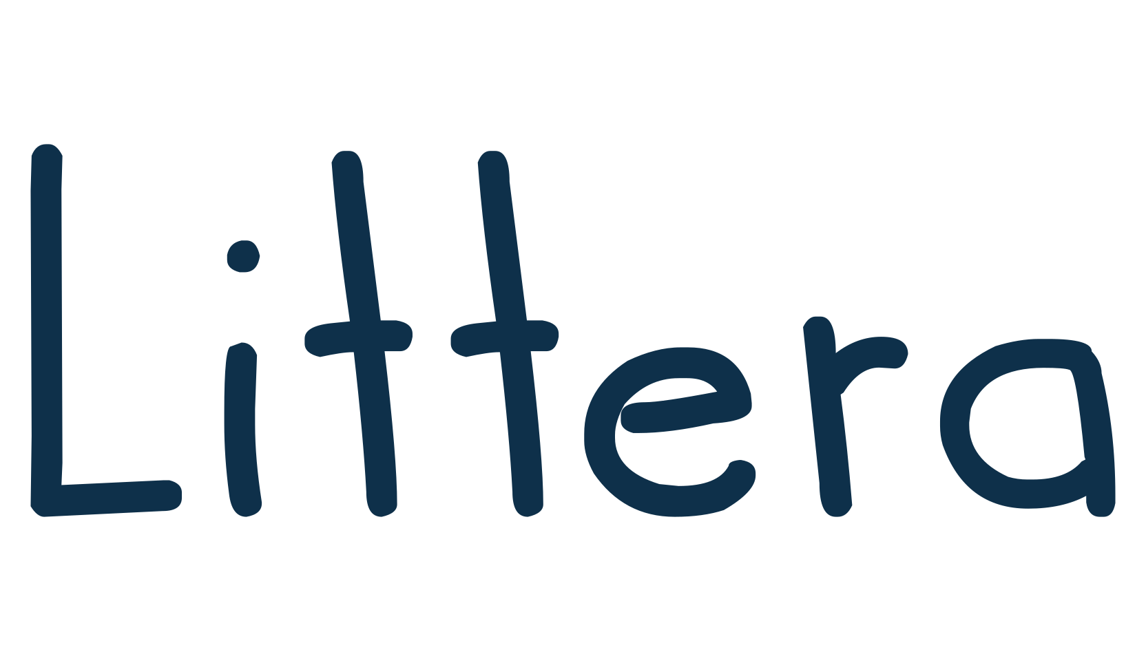 Littera, handwriting font preview
