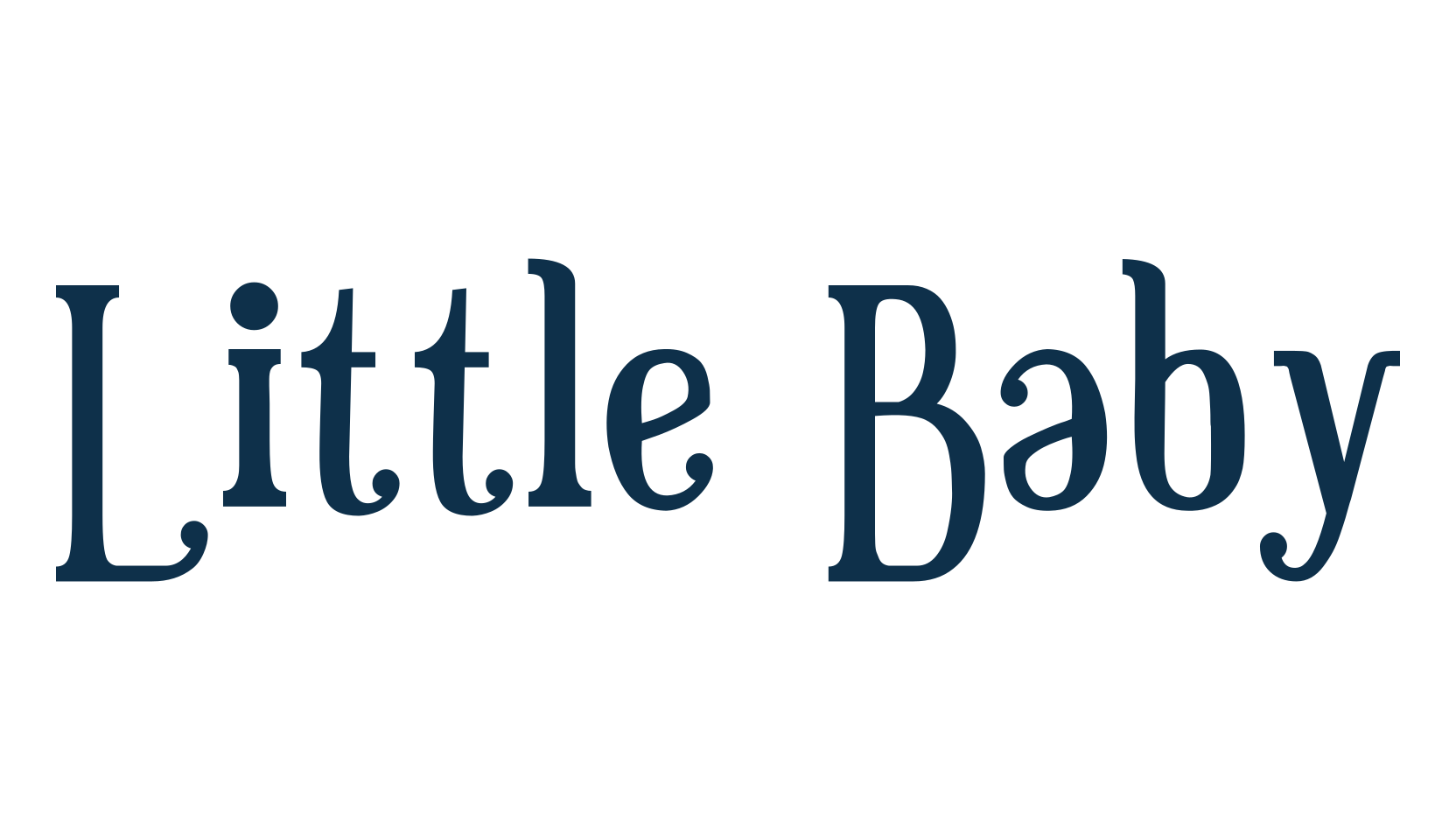 Little Baby, fancy retro decorative font preview