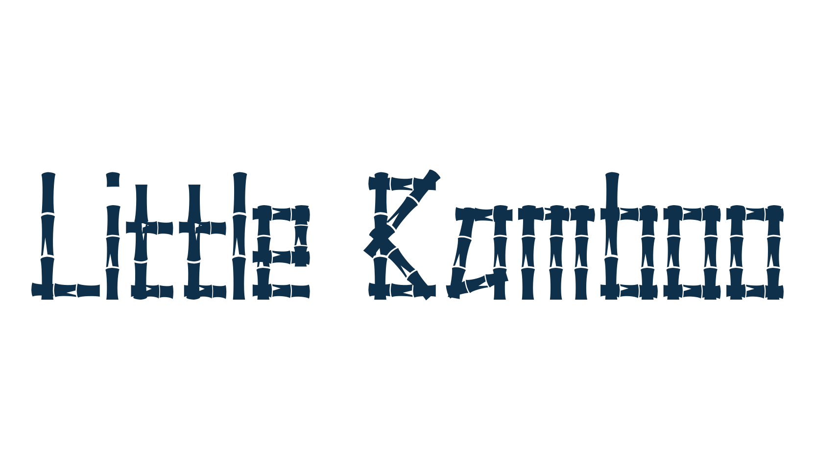 Little Bamboo, fancy decorative font preview