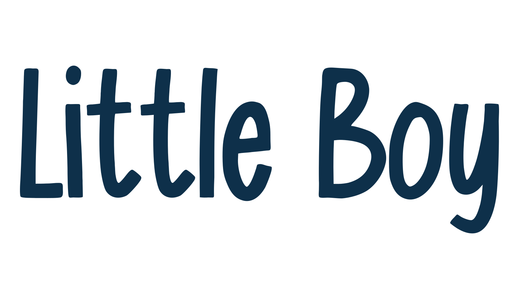 Little Boy, cartoon font preview