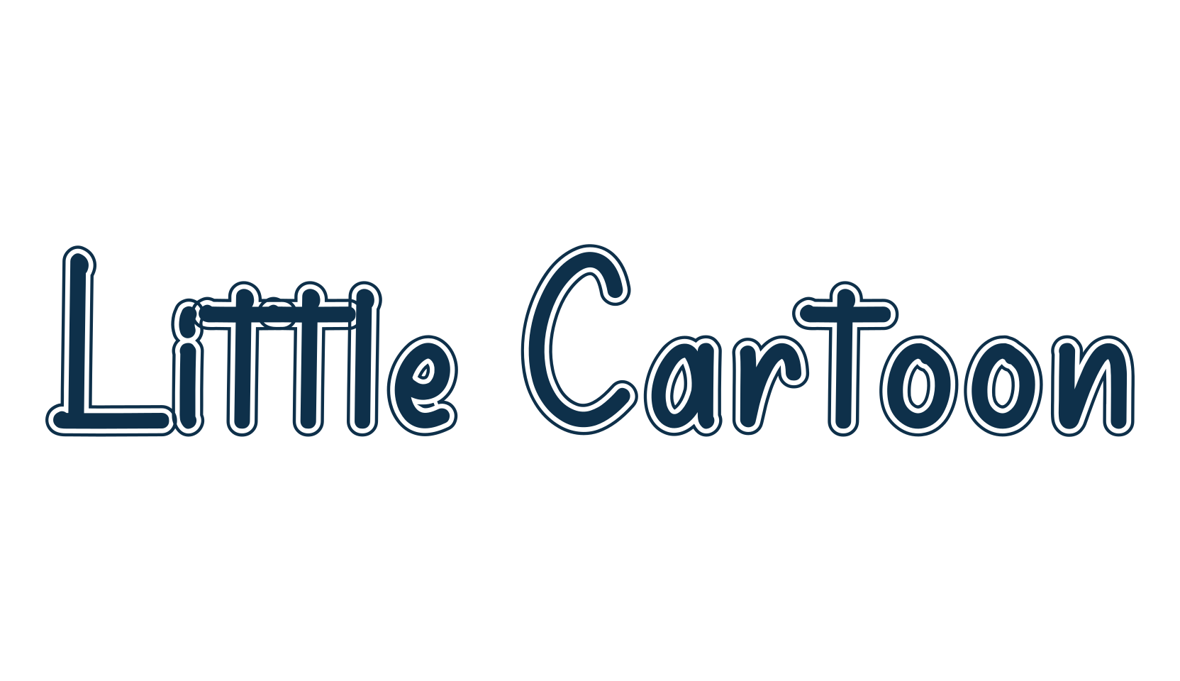 Little Cartoon, cartoon font preview