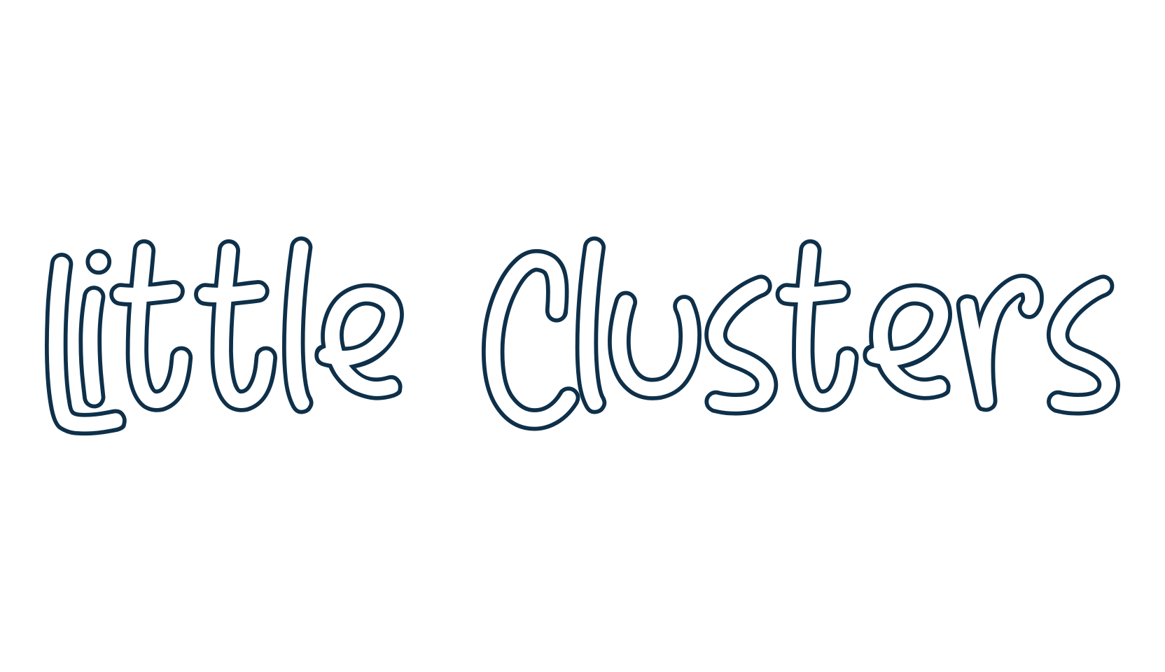 Little Clusters, handwriting font preview