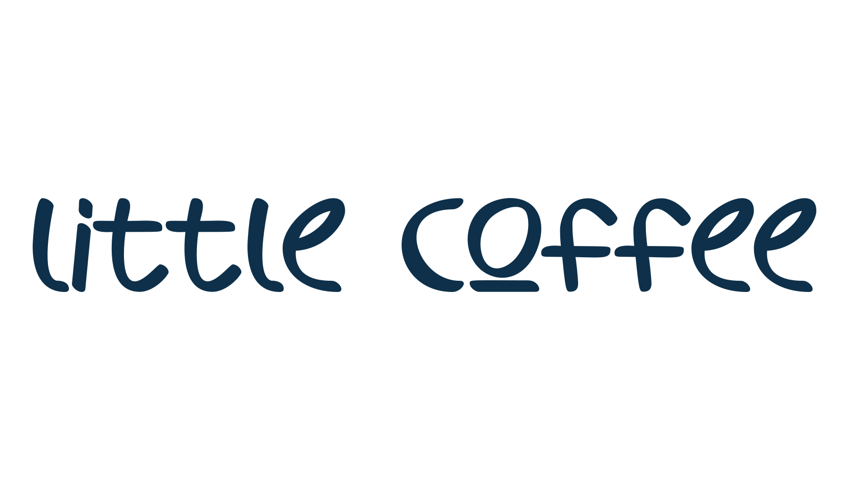 little coffee, handwriting font preview