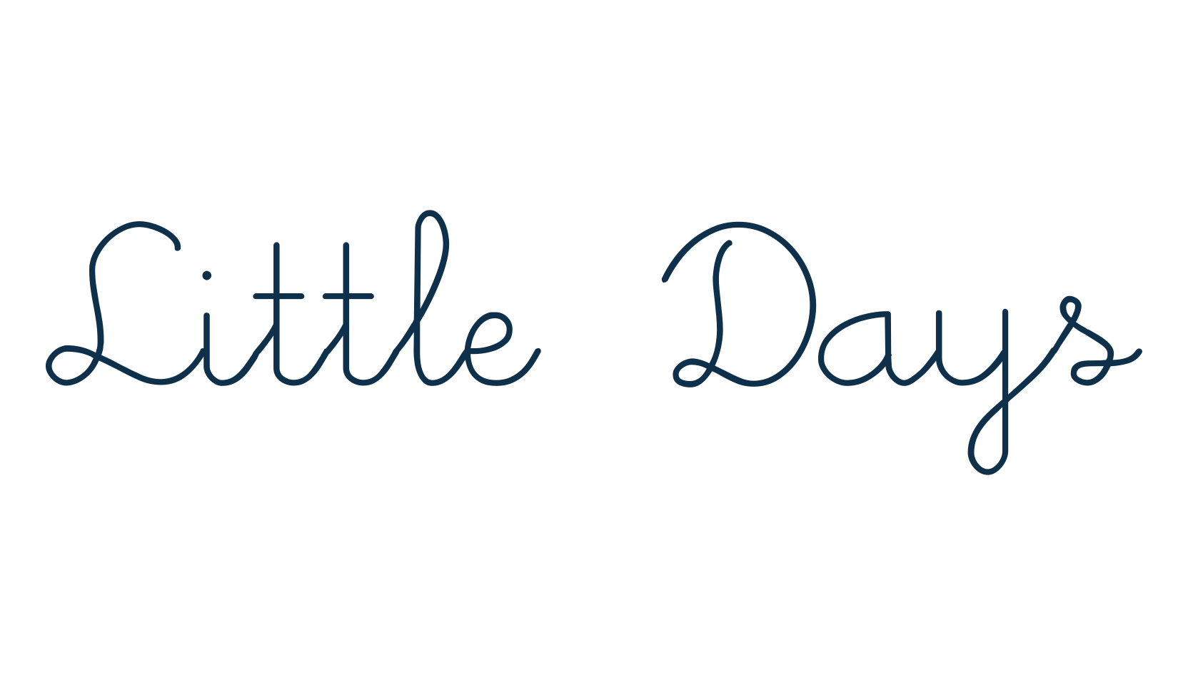 Little Days, school font preview