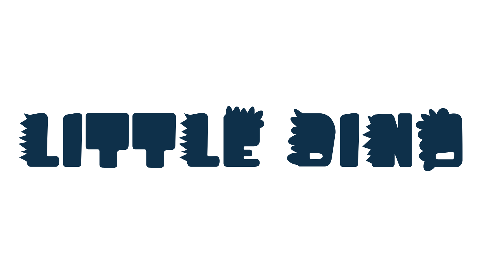 Little Dino, fancy decorative font preview