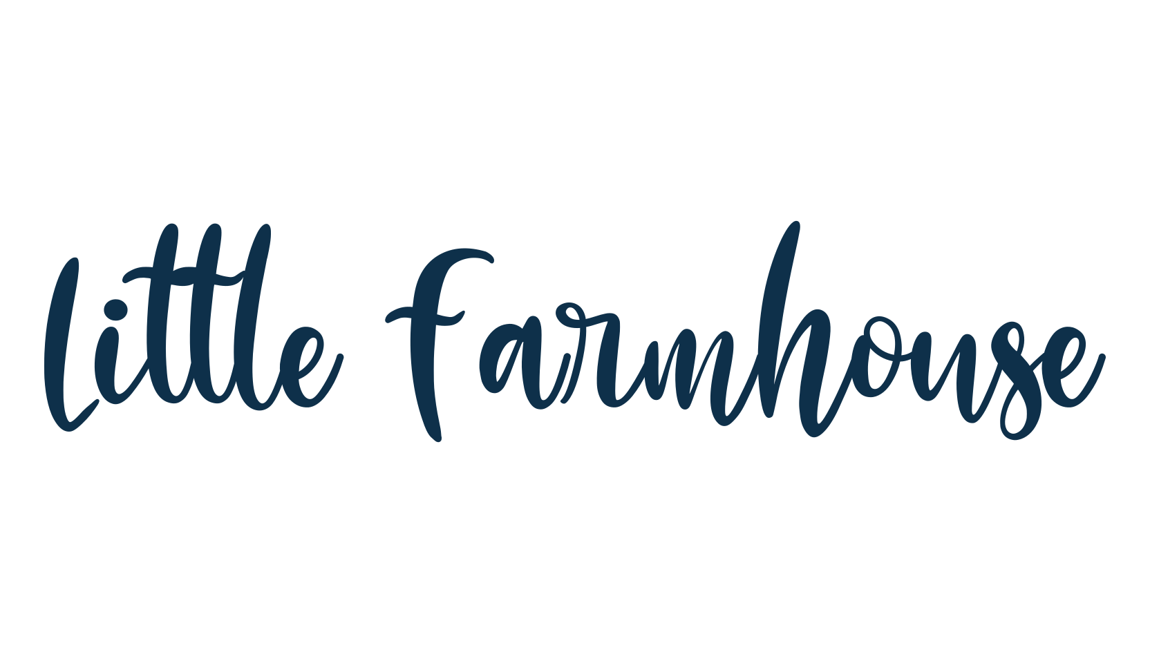 Little Farmhouse, script calligraphy fancy decorative font preview
