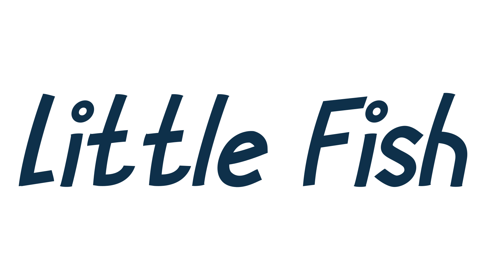 Little Fish, cartoon font preview