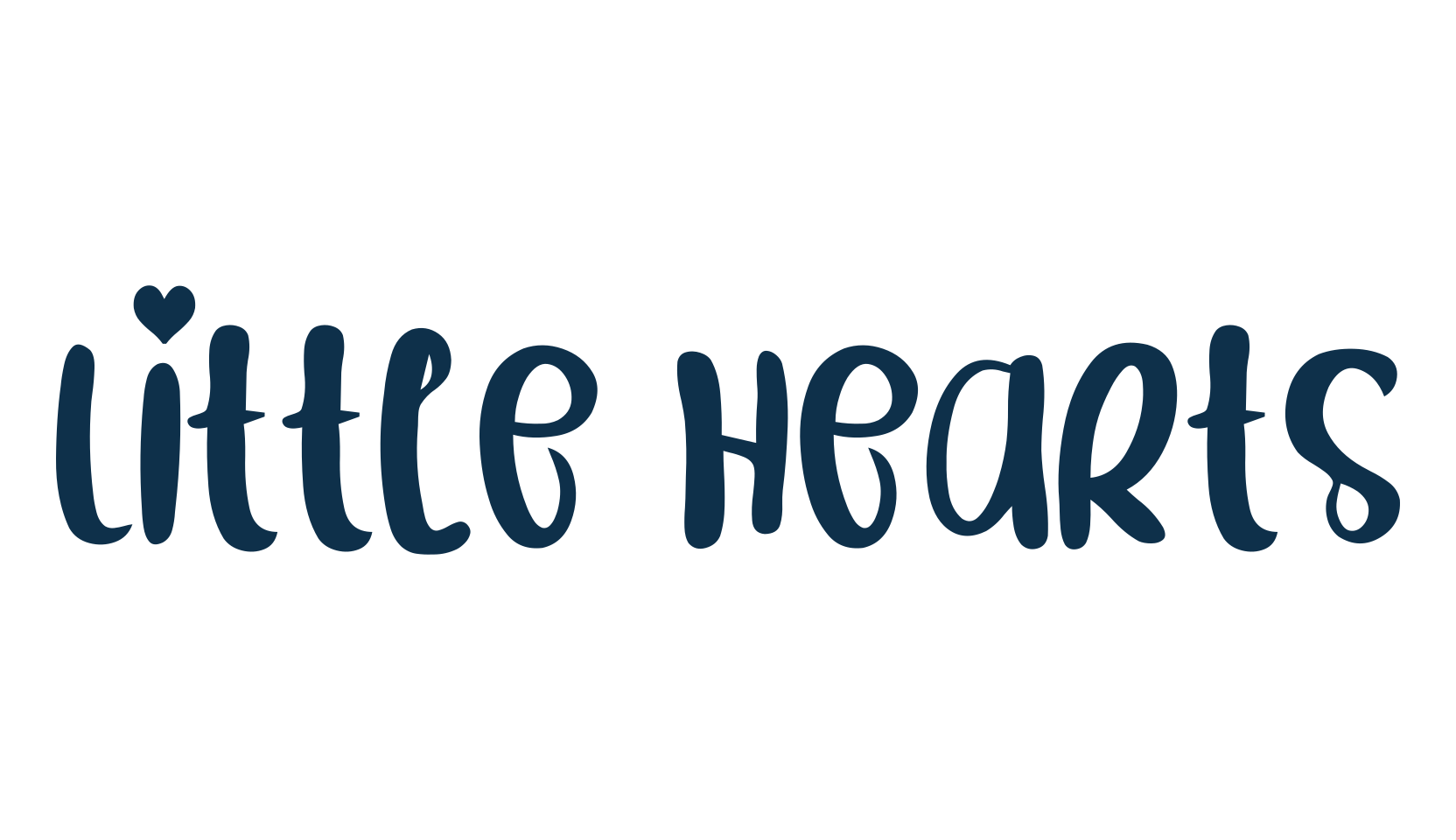 Little Hearts, various font preview