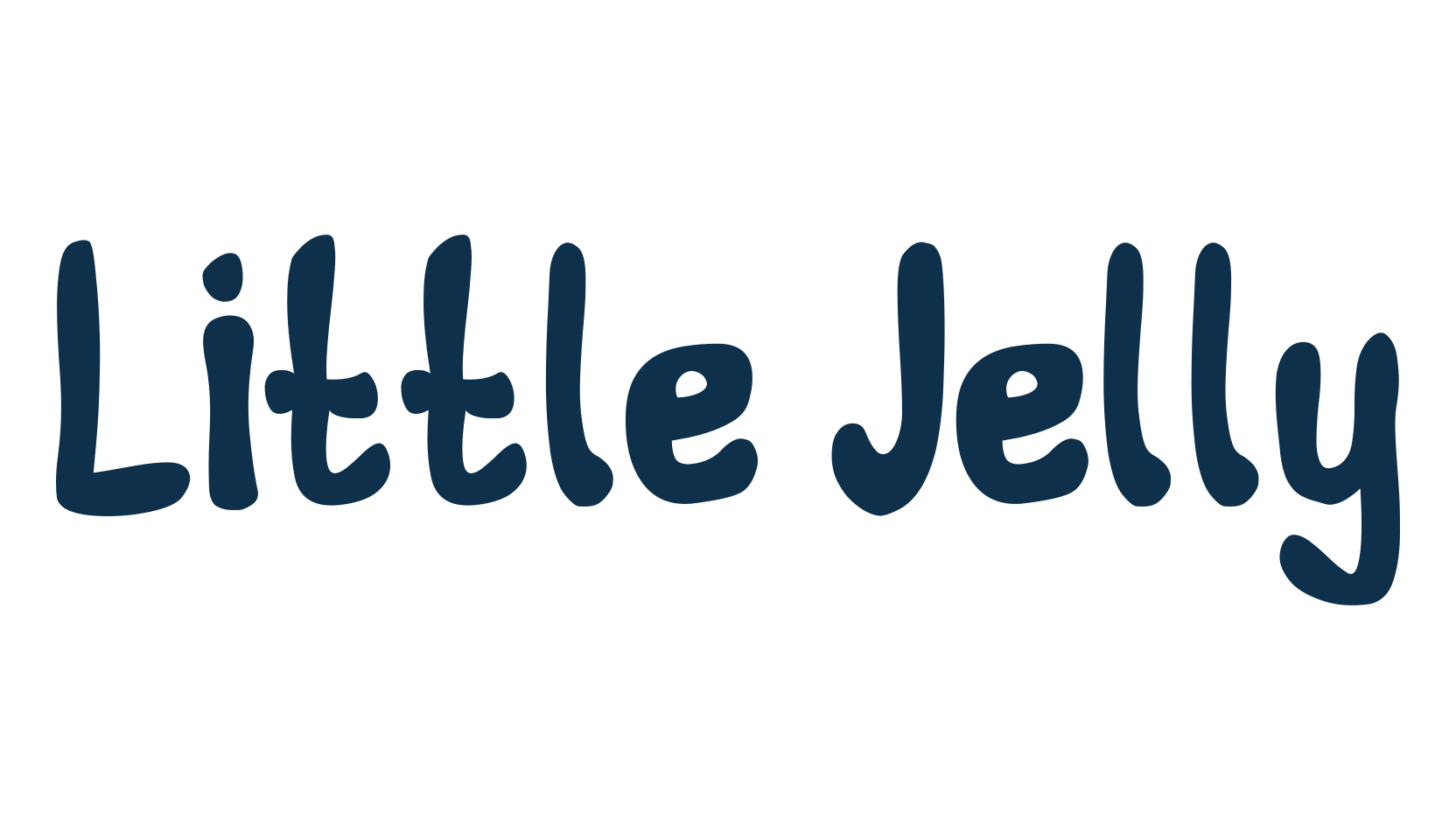 Little Jelly, fancy cartoon decorative font preview