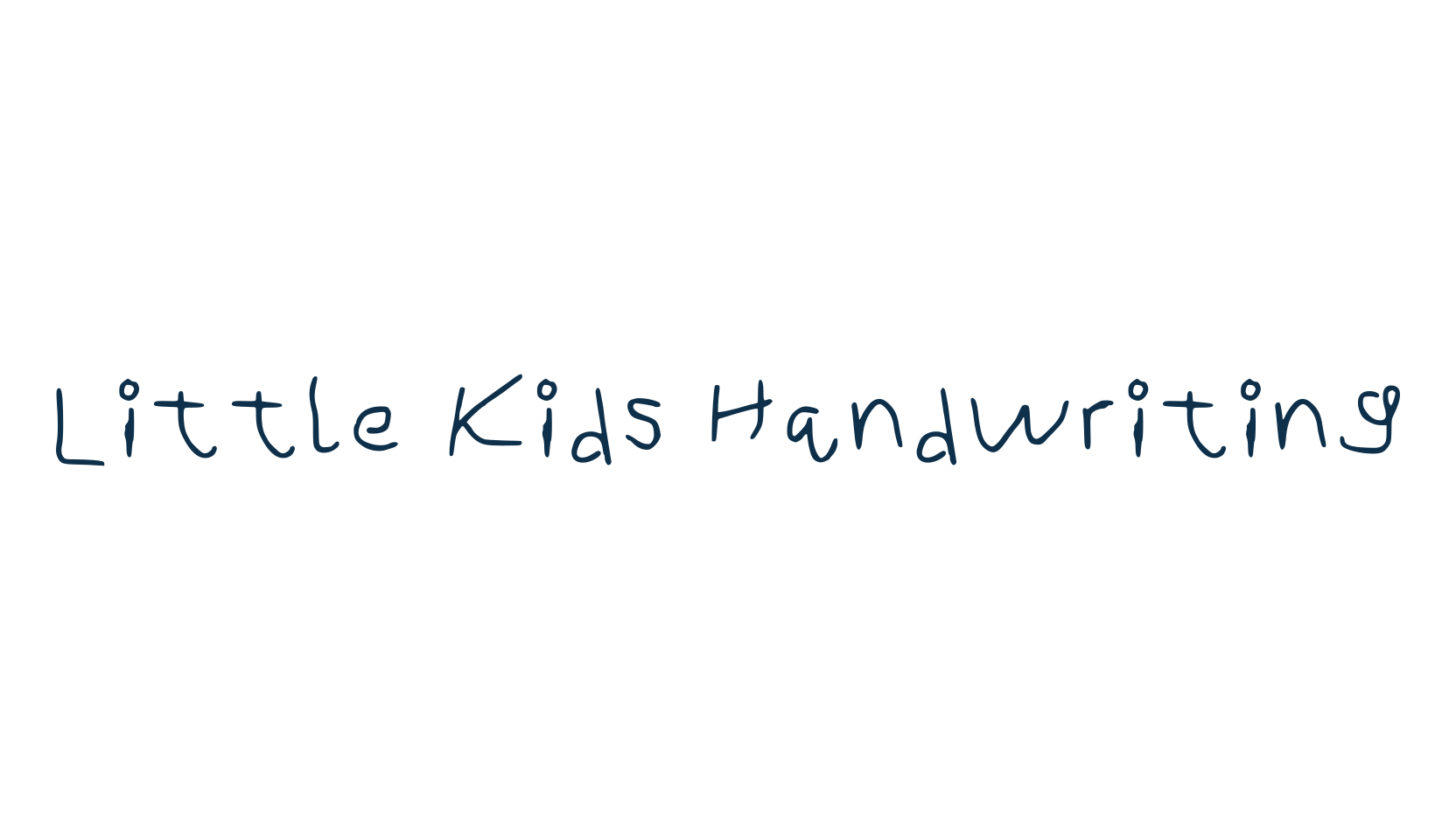 Little Kids Handwriting, script school fancy decorative calligraphy font preview