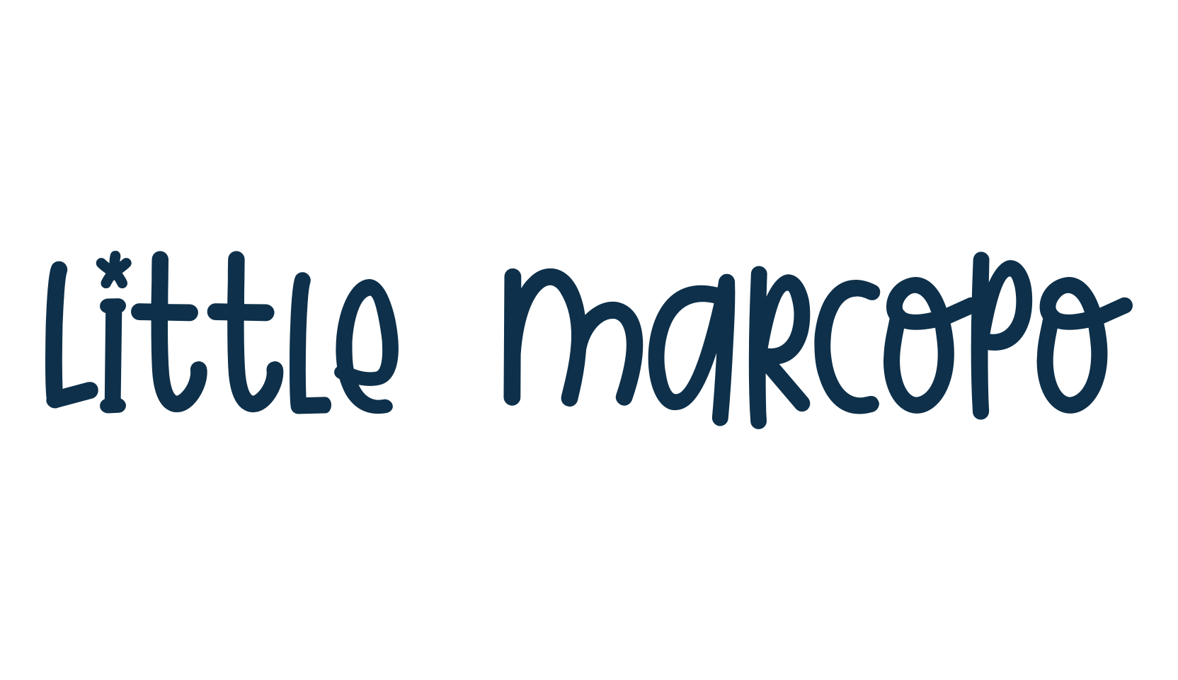 Little Marcopo, cartoon font preview