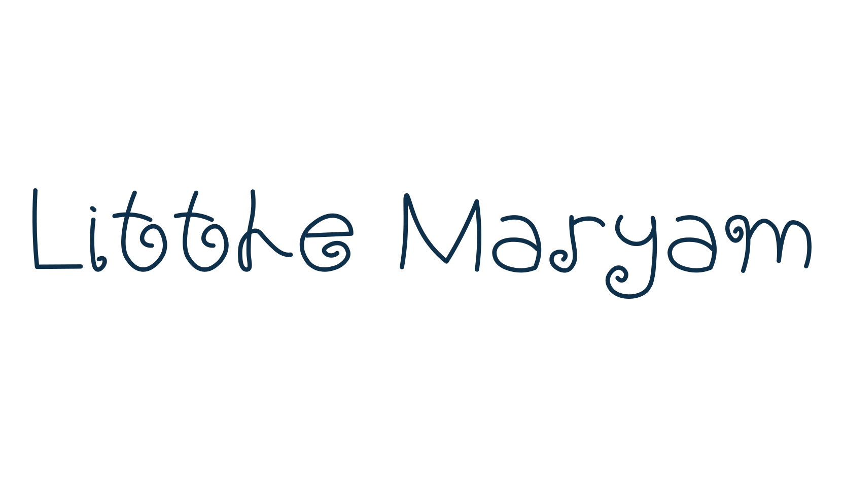 Little Maryam, display market font preview