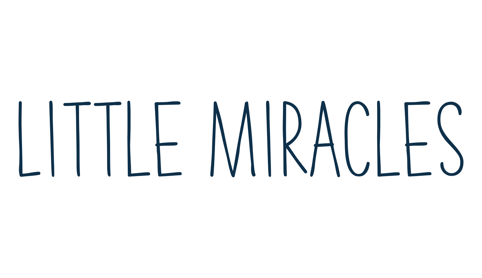 Little Miracles, script handwritten fancy decorative calligraphy font preview