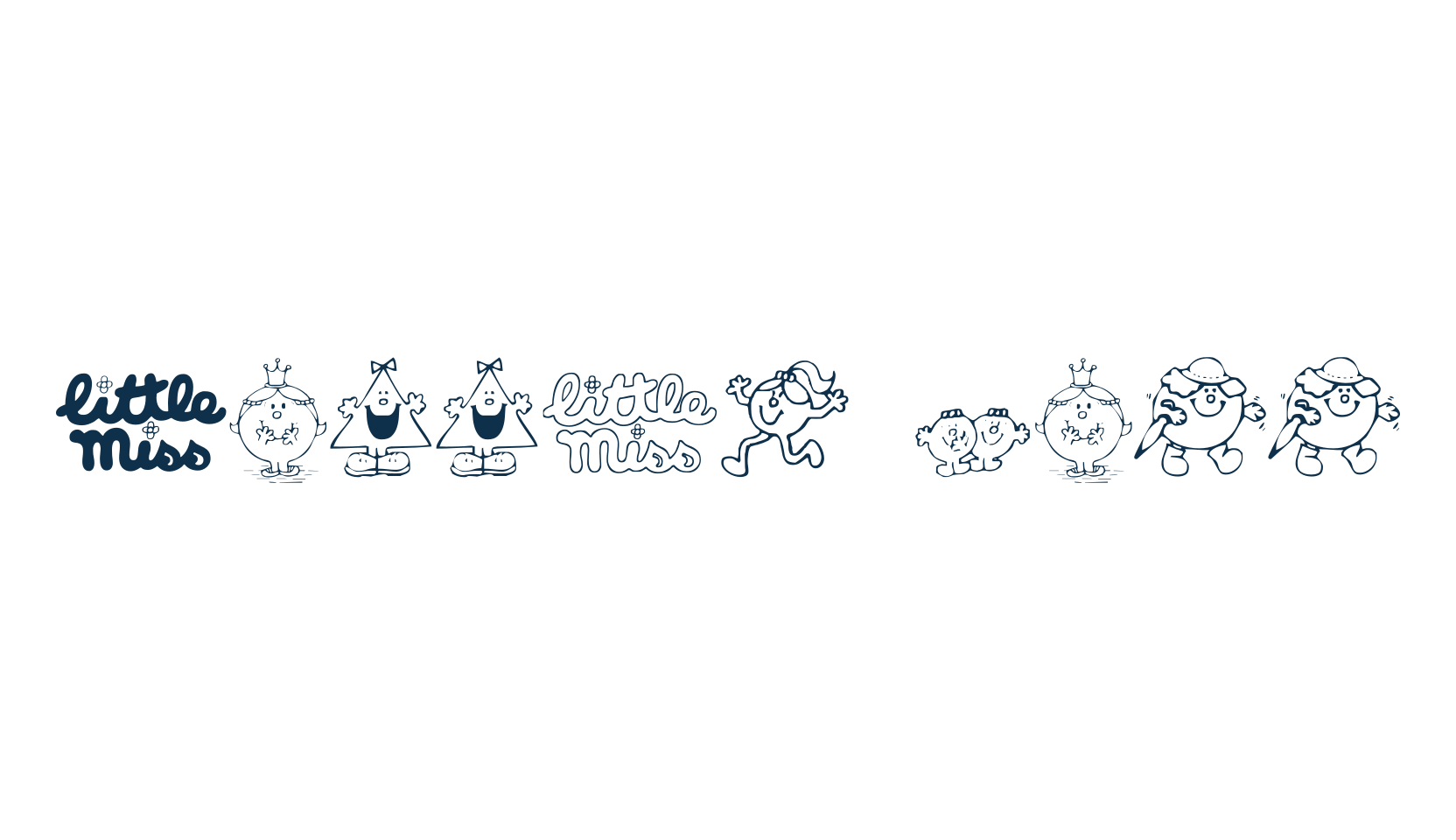 Little Miss, fancy decorative font preview