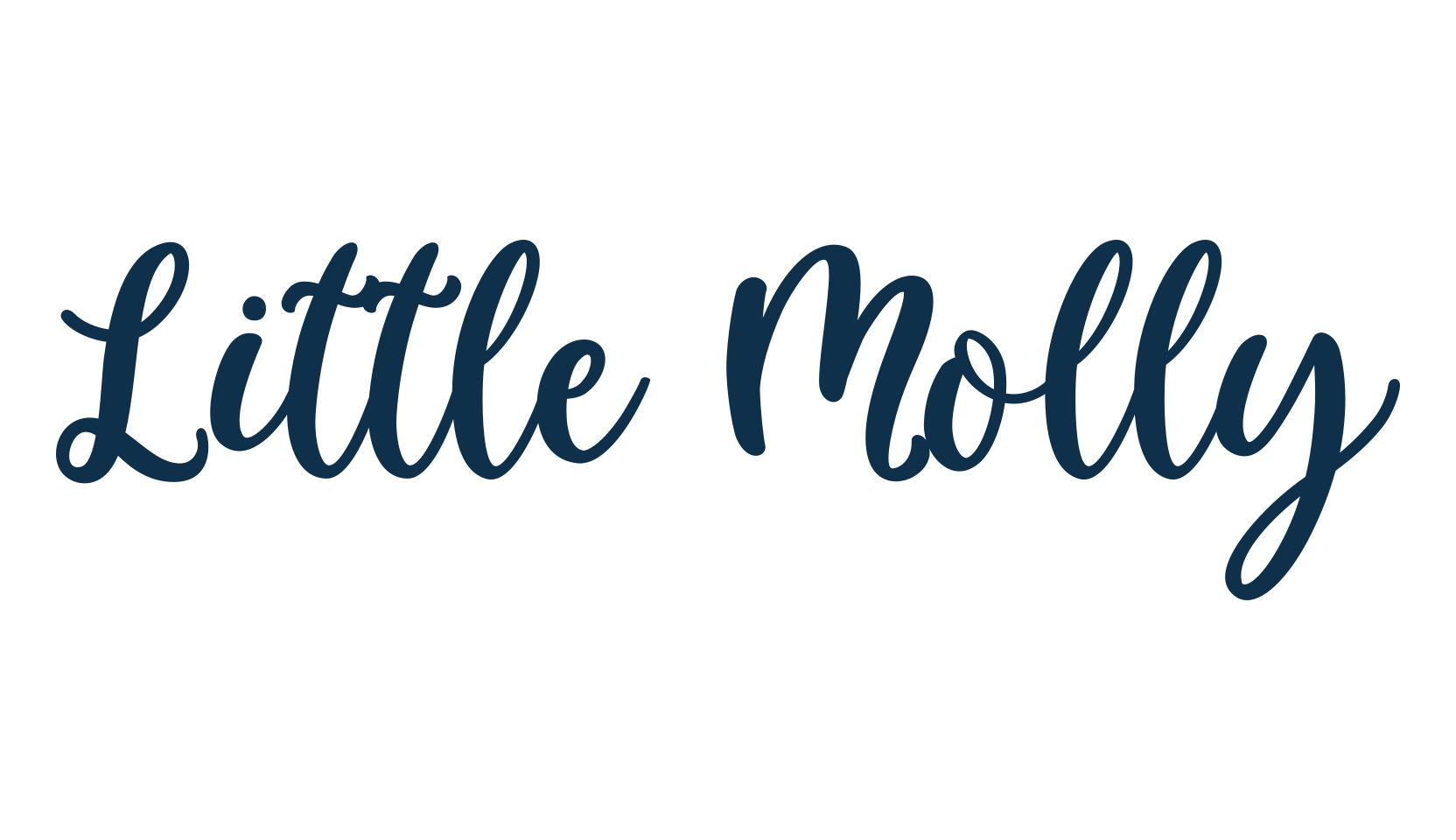 Little Molly, script handwritten fancy decorative calligraphy font preview