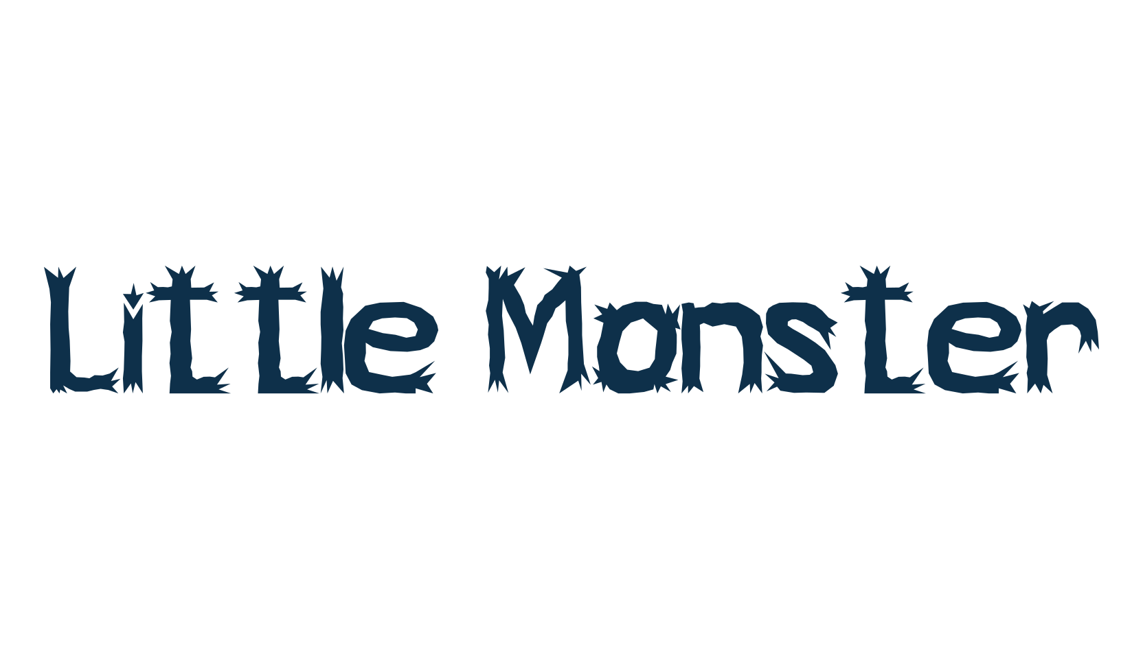 Little Monster, halloween font preview