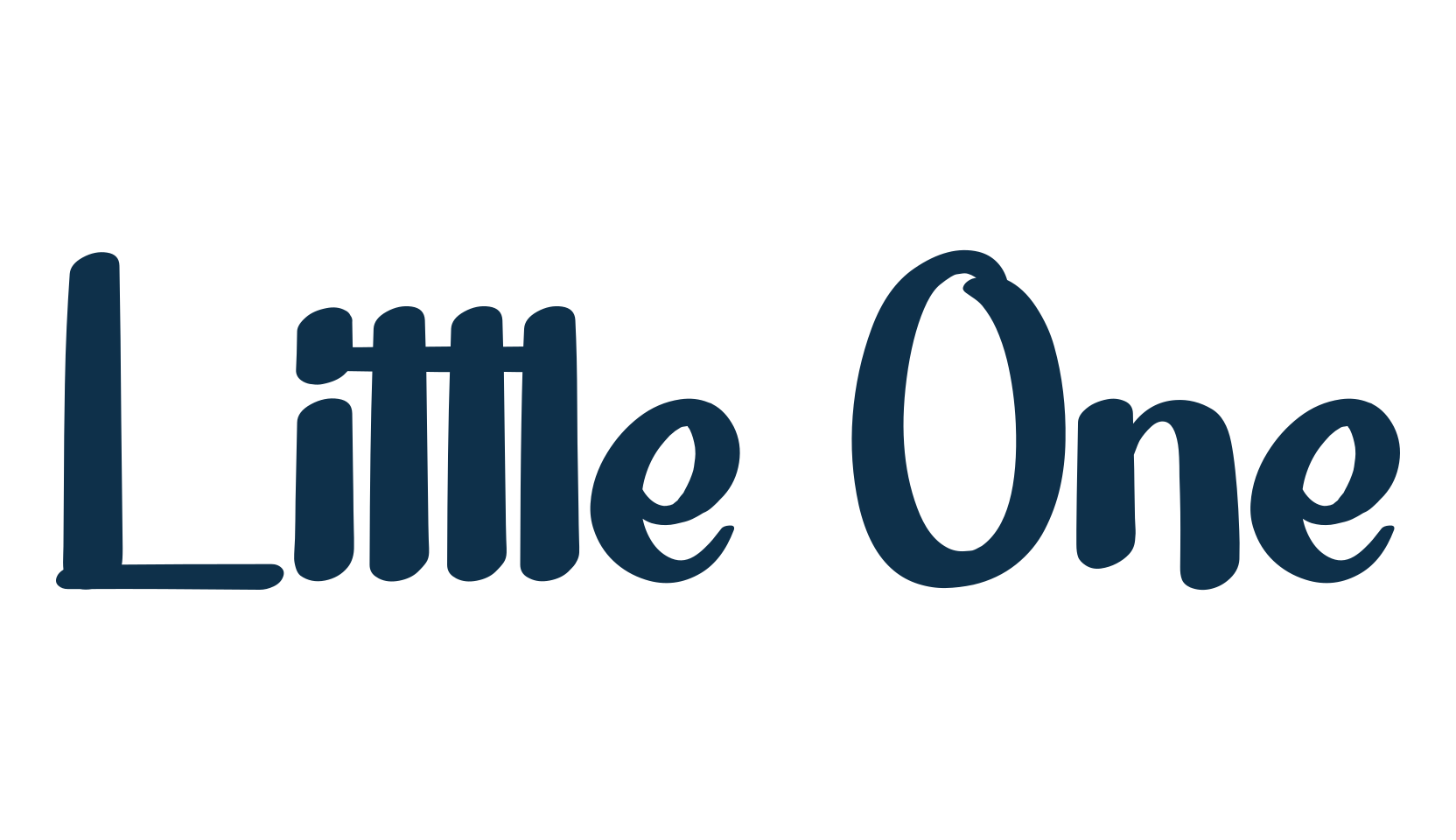 Little One, fancy various decorative script calligraphy font preview