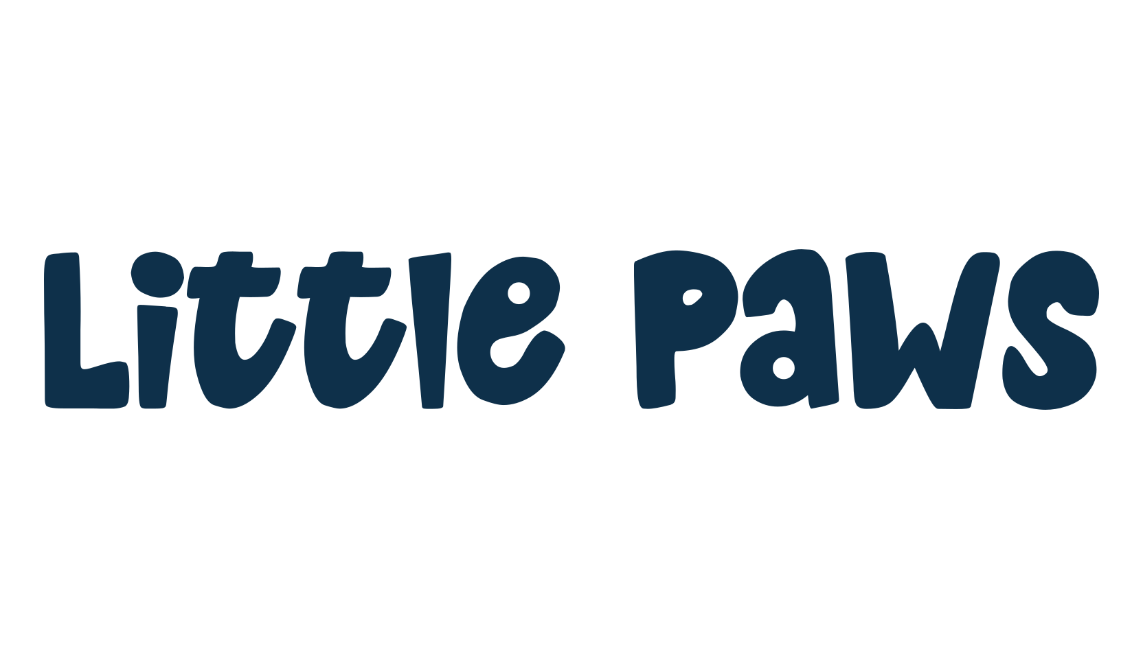 Little Paws, fancy cartoon decorative font preview