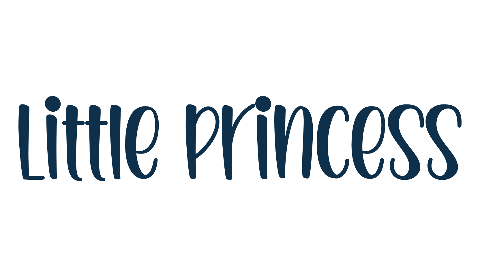 Little Princess, cartoon font preview