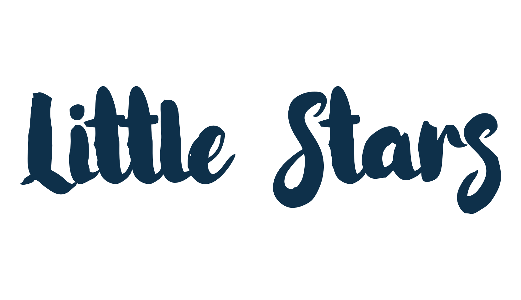 Little Stars, script brush fancy decorative calligraphy font preview