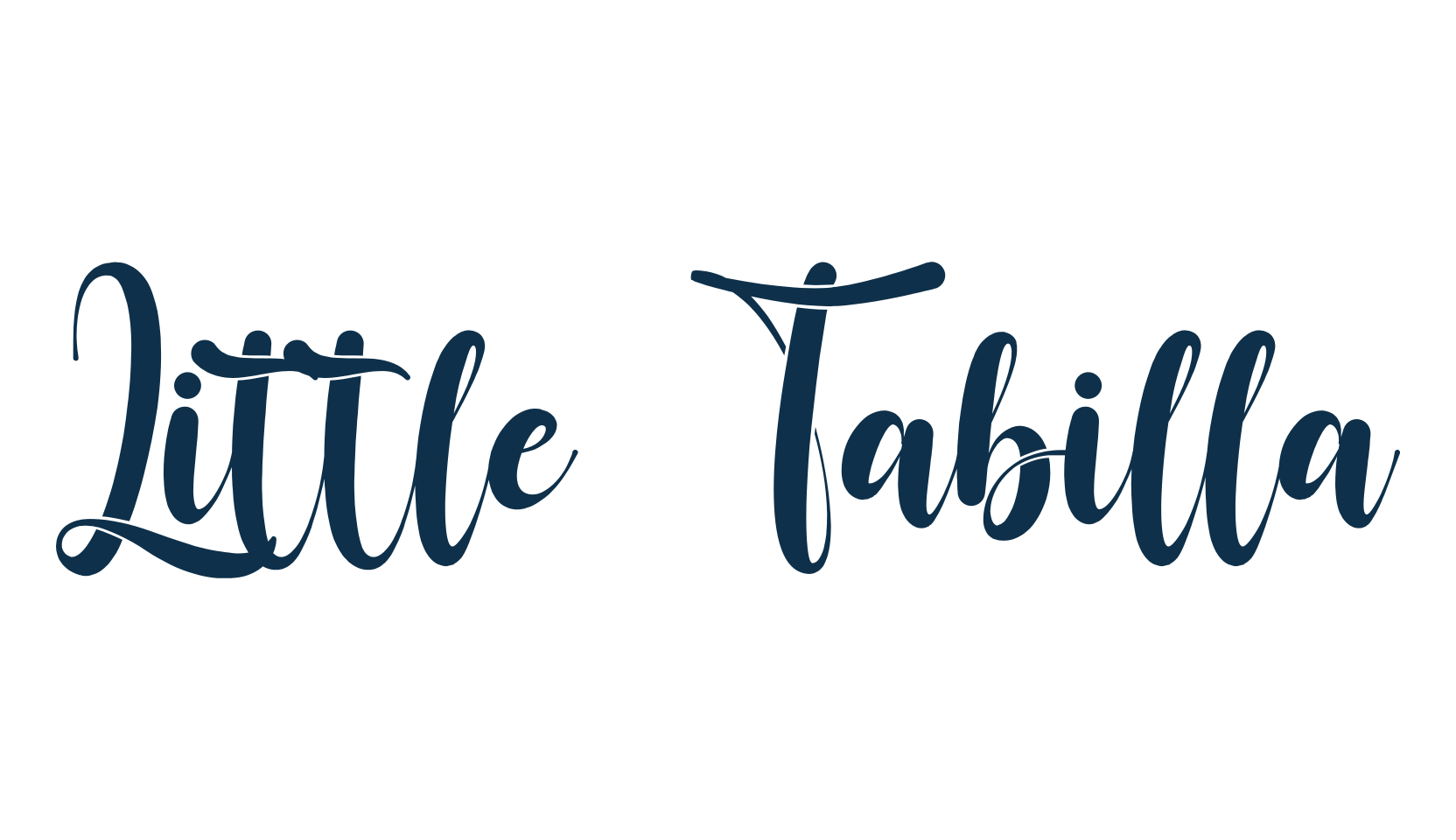 Little Tabilla, script calligraphy fancy decorative font preview